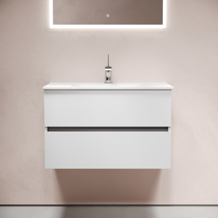 Тумба под раковину Sancos Urban UR80W белый глянец фото