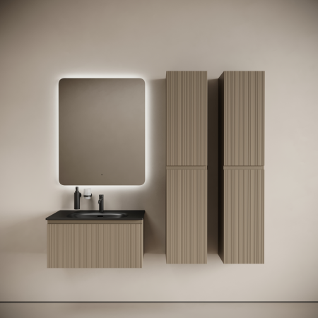 Тумба под раковину Sancos Code CD80GB серо- бежевая фото