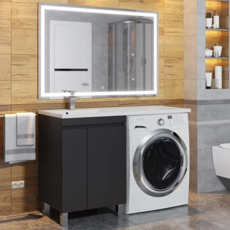 Тумба под стиральную машину Uperwood Magenta 5930205167 черная фото