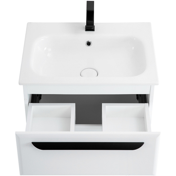 Тумба под раковину Cezares Eco 60 ECO-CER-N-600-2C-SO-BL 60 см, Bianco Lucido фото