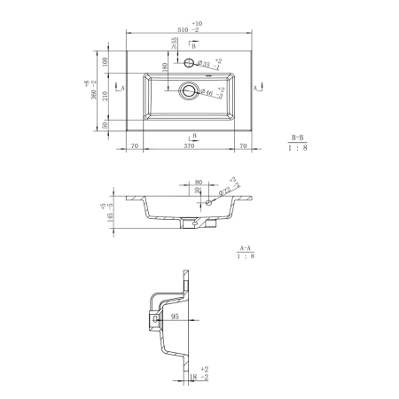 Раковина Uperwood Aurora 50 RAurora50wg фото
