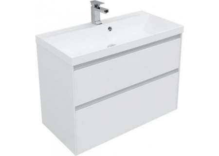 Тумба с раковиной Aquanet Гласс 90 00242525 фото