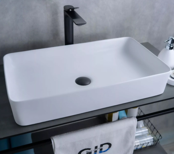 Накладная раковина GID Wm9396 60x34 белая матовая фото