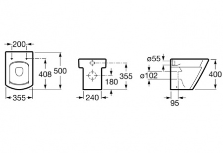 Унитаз приставной Roca Hall 347627000 фото