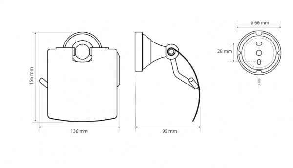 Держатель туалетной бумаги Bemeta Kera 144712017 фото
