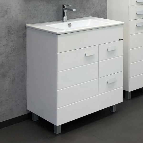 Тумба Comforty Модена М-75 с раковиной Quadro 75 фото