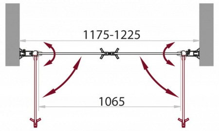 Душевая дверь BelBagno Sela SELA-B-2-120-Ch-Cr фото