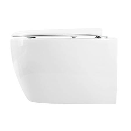 Унитаз подвесной безободковый Art&Max Imola AM217CHR/SC с сиденьем фото