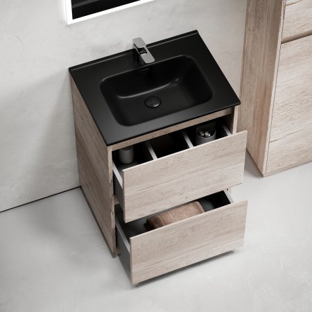 Тумба под раковину Sancos Libra Floor LB60FEG дуб галифакс натуральный фото