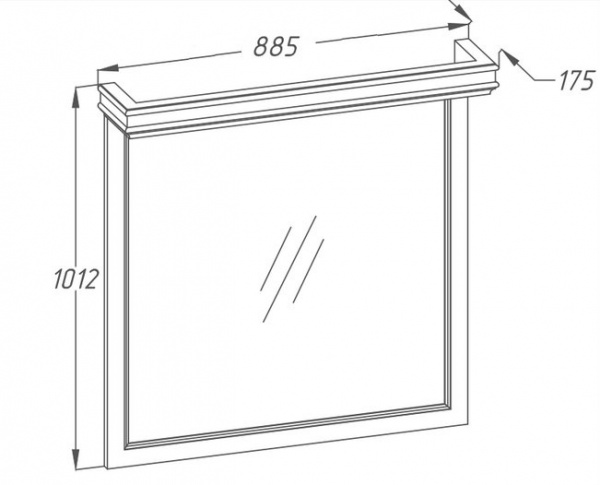Зеркало Opadiris Борджия 85 Z0000012701 фото