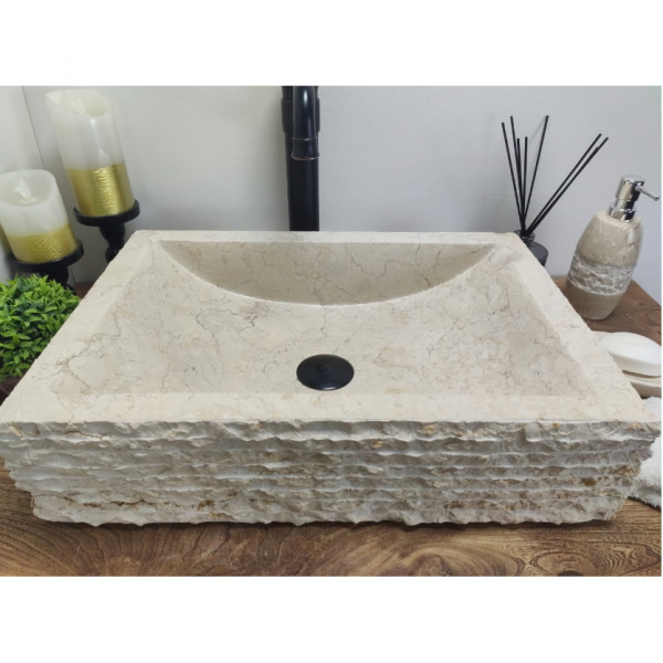 Раковина из мрамора Indo Prau Crem Marmo PM-00264 фото