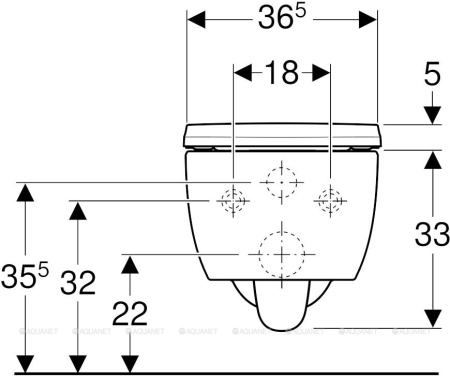Унитаз с инсталляцией Geberit iCon 500.362.TC.I фото