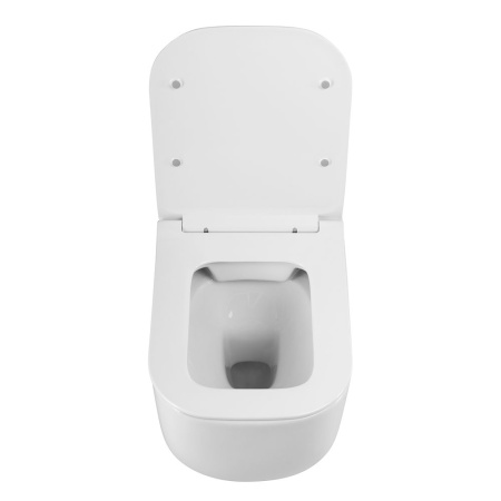 Унитаз подвесной безободковый Art&Max Monza AM232CHR/SC с сиденьем фото