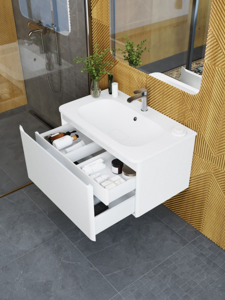 Тумба под раковину Art&Max Sanremo AM-Sanremo-800-1C-SO-BL фото