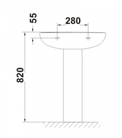 Пьедестал для раковины Gala Elia 18430 (71881) фото