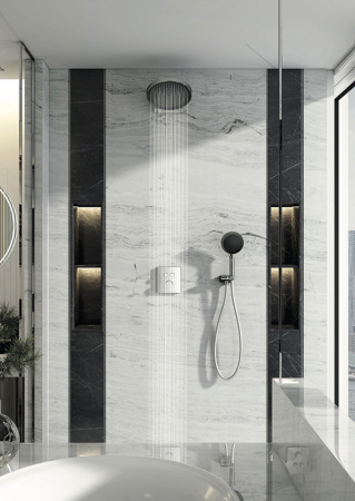 Смеситель для ванны и душа с термостатом Kaiser Sano 08377 хром фото