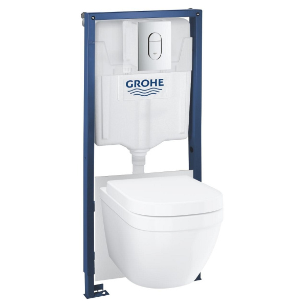 Комплект Grohe Rapid SL 5 в 1 36501000 подвесной унитаз + инсталляция + кнопка фото