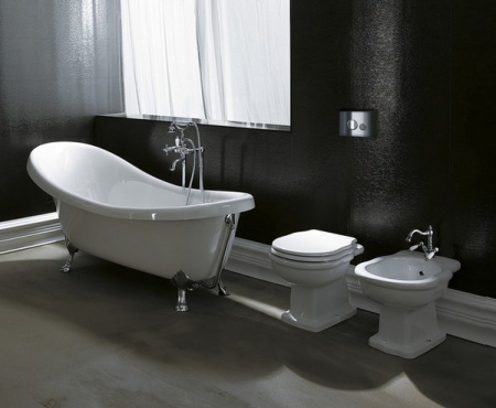 Унитаз приставной BelBagno Boheme BB115CBS вертикальный выпуск фото