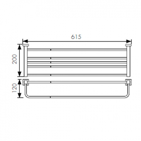 Полка для полотенец Kaiser Canon KH-2309 фото