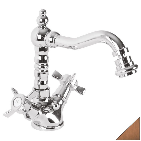 Смеситель для биде двухвентильный Cezares Lord LORD-BS2-02 бронза фото