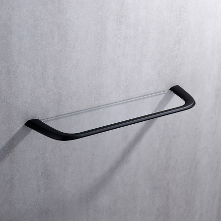 Полка стеклянная Abber Nord AA1555B черная матовая фото