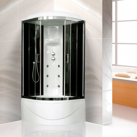 Душевая кабина Royal Bath ВК RB90BK3-BT-CH 90x90 фото