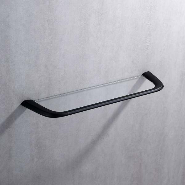 Полка стеклянная Abber Nord AA1555B черная матовая фото