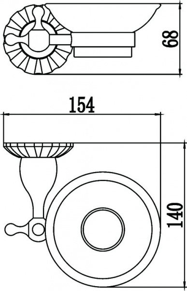 Мыльница настенная Savol 89C S-08959C фото