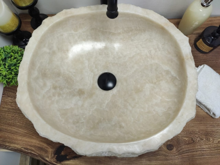 Раковина из оникса Indo Erozy Блитар EO-00060 фото