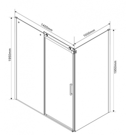 Душевой уголок Vincea Como VSR-1C1014CL 140x100 фото
