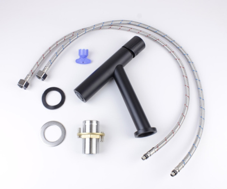 Смеситель для раковины Bronze de Luxe Liberty 102B черный матовый фото