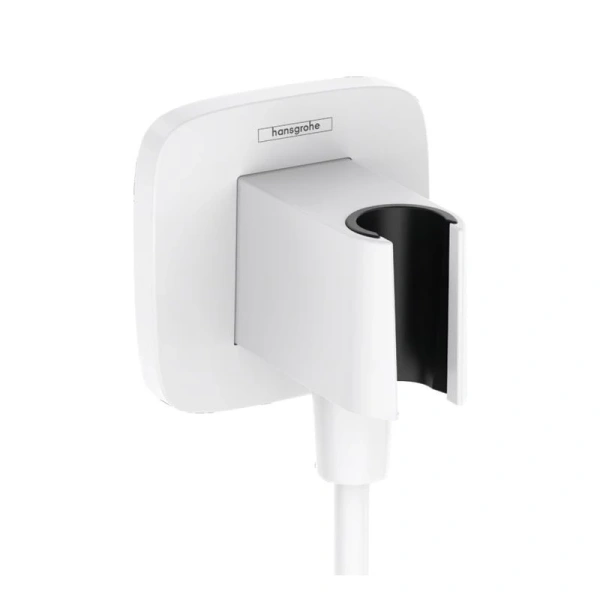 Подключение для душевого шланга Hansgrohe FixFit Q 26887700 белый фото