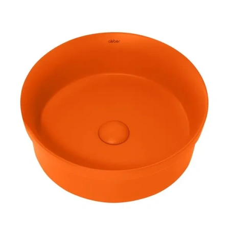 Накладная раковина Abber Bequem AC2103MO 40x40 оранжевая матовая фото