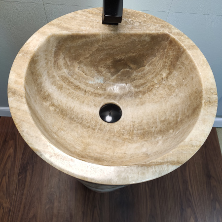 Раковина напольная из оникса Sunset ON-01352 (45*45*90) фото