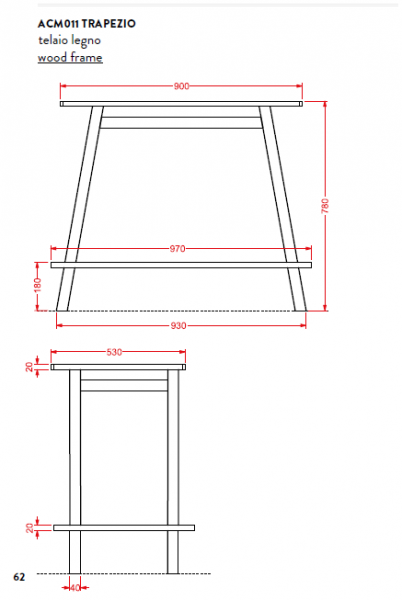Деревянная консоль с раковиной Artceram Trapezio ACM011 rovere фото