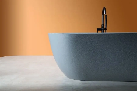 Ванна из искусственого камня Abber Frankfurt AM9941G 170x75 серая фото