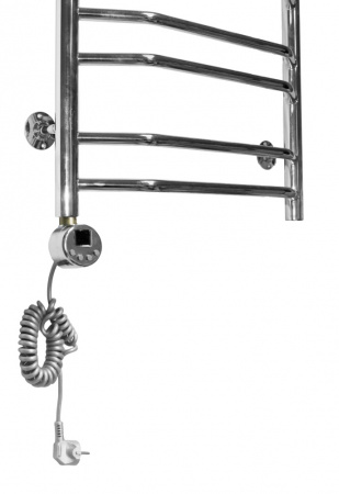 Полотенцесушитель электрический Domoterm Лаура П12 (500х1000) (хром) левый фото