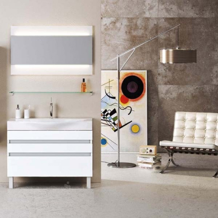 Тумба для ванной Aqwella 5 Stars Bergamo 100 Ber.01.10/n/W фото