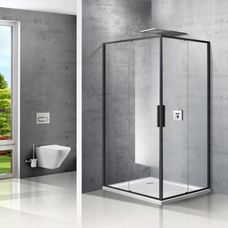 Душевой уголок Vincea Slim VSS-2SL8010CLB-L 100x80 фото