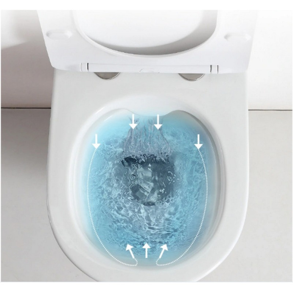 Унитаз подвесной безободковый Cerutti SPA Adige Aria CT7837 с сиденьем фото