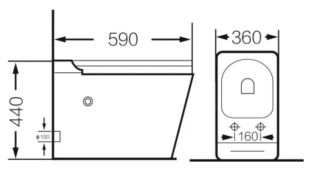 Унитаз напольный с импульсным смывом Grossman GR-PR-5501 с сиденьем фото