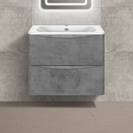 Тумба под раковину Vincea Paola VMC-2P600BT 60 см бетон фото