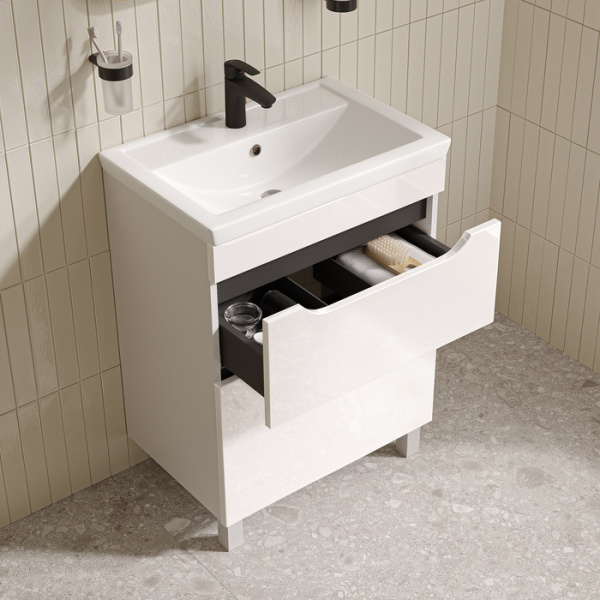 Напольная тумба с раковиной Iddis Ray RAY60WFi95K 60 см фото