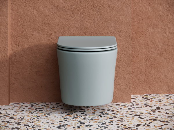 Унитаз подвесной безободковый Ceramica Nova Balearica CN6000MH антрацит матовый фото