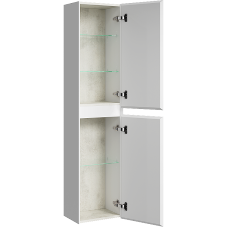 Шкаф-пенал Aqwella Geometria GE0535WM белый фото