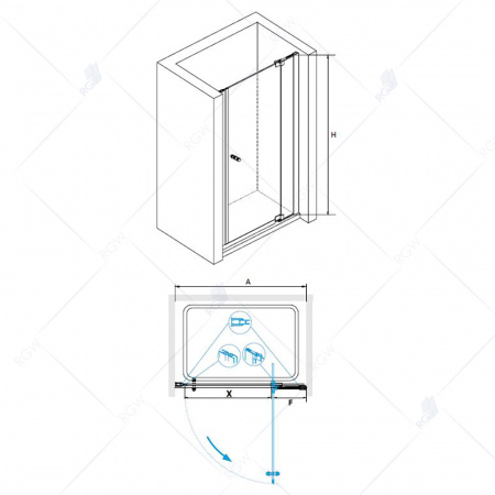 Душевая дверь RGW Hotel HO-06 01060608-11 80 см фото