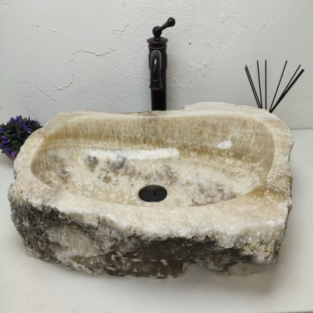 Накладная раковина из оникса Erozy BL EO-01222 (61*50*16) фото