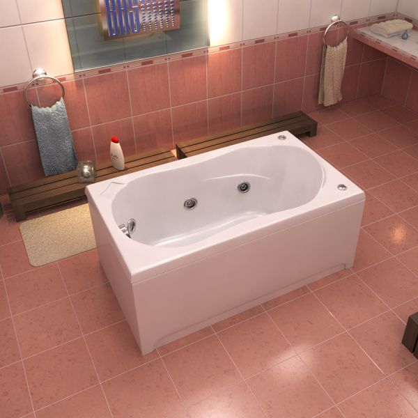 Ванна акриловая с гидромассажем Bas Кэмерон 120х70 фото