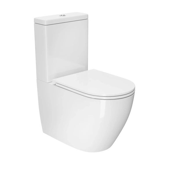Унитаз напольный безободковый DQ DT1397016 с сиденьем фото