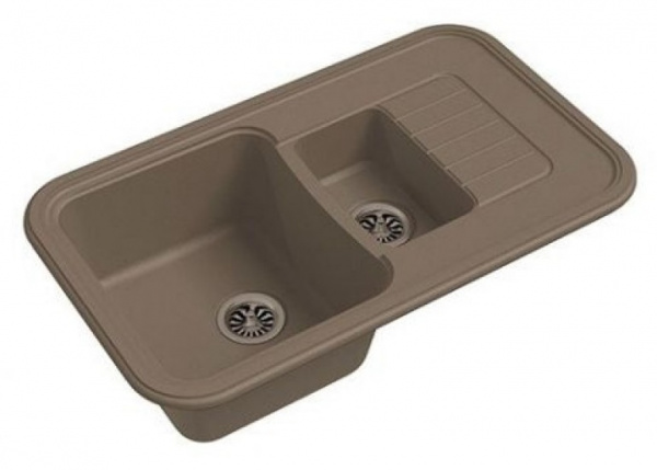 Мойка кухонная Ewigstein Antik A- 60KF темно-бежевый фото